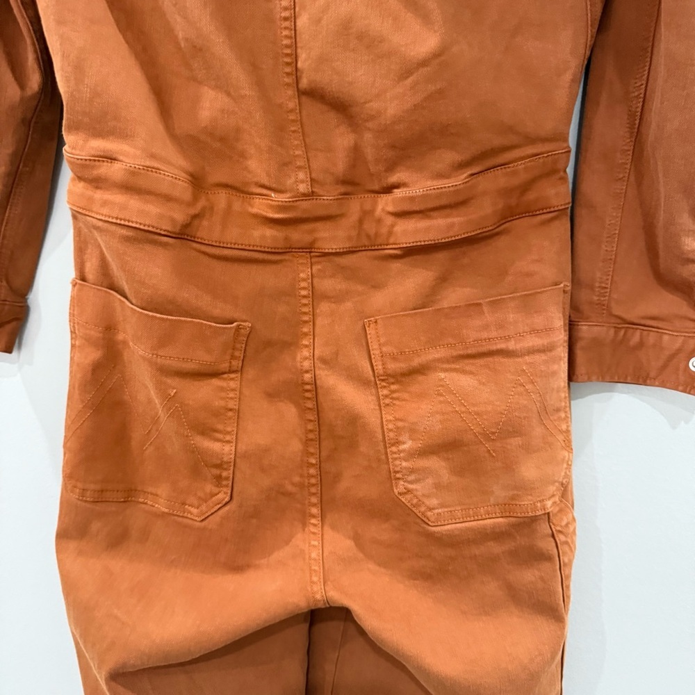 Mother Jumpsuit The Fixer in Brown Denim - Picture 11 of 14